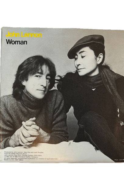 John Lennon, Woman ~ 1981 Geffen Vinyl 45 Picture Sleeve Mint