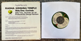 Radha Krishna Temple Govinda Produced by George Harrison 7" Vinyl Single w/PS