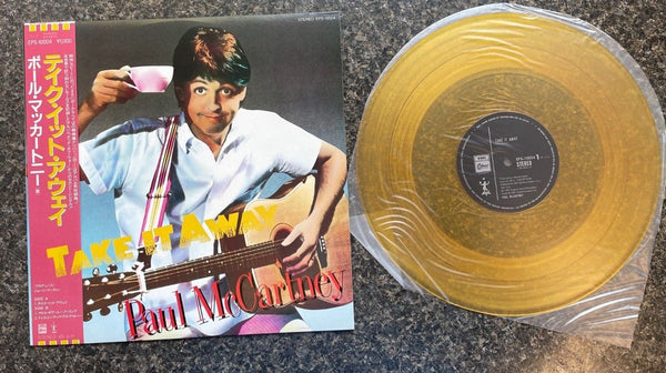 Paul McCartney Take It Away Gold Vinyl 12 Inch Single Japanese Pressing
