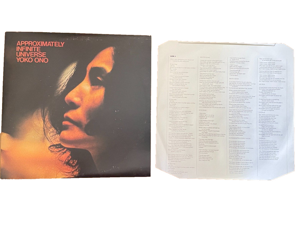 Yoko Ono Approximately Infinite Universe Vinyl Record Apple UK Double Album