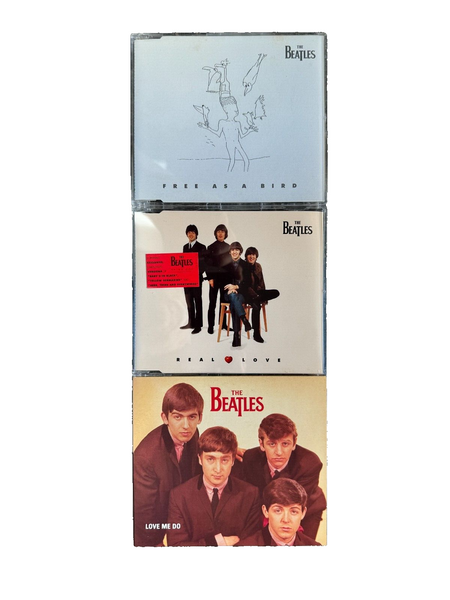 Beatles CD Singles Love Me Do - Real Love - Free As A Bird UK Pressings NEW