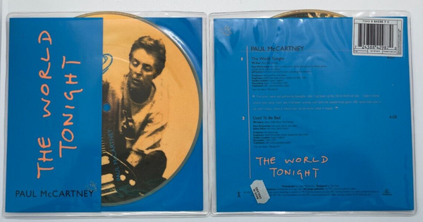 Paul McCartney The World Tonight 7" Vinyl Picture Disc UK Pressing