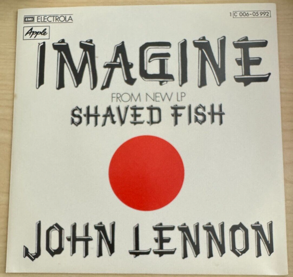 John Lennon Imagine / Working Class Hero 7 Inch Vinyl Single Pic Sleeve German