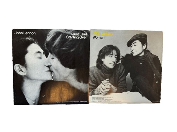 John Lennon just like starting over plus woman 7 inch vinyl with picture sleeve