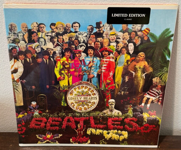 Beatles Sgt Pepper Vinyl Record 1995 Issue with Hype Sticker Sealed