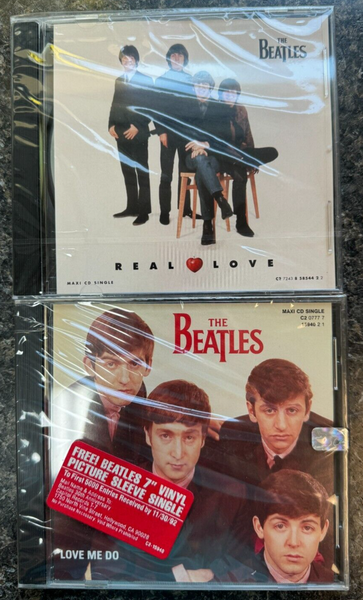 Beatles Love Me Do + Real Love CD Singles Sealed USA Pressings
