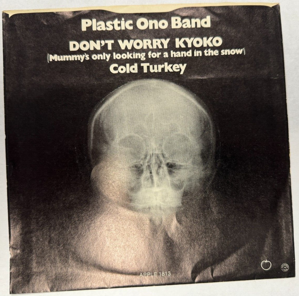 Cold Turkey John Lennon Plastic Ono Band Apple 1813 Rare Vinyl Picture Sleeve