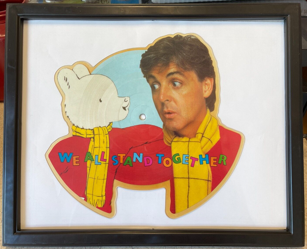 Gift For Beatle Fan Paul McCartney Fan Framed Picture Disc We All Stand Together