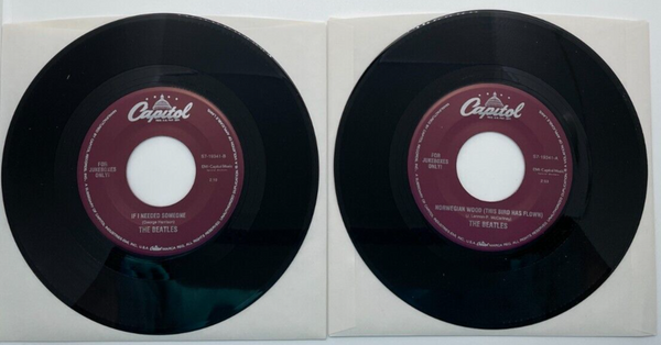 Beatles Norwegian Wood / If I Needed Someone 7" Vinyl Single Jukebox Single Mint