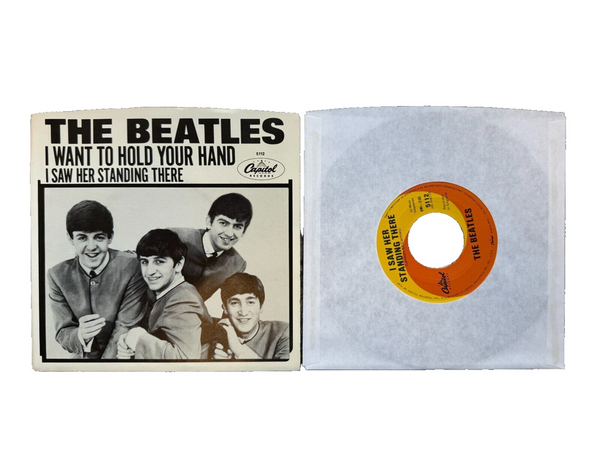 Beatles I Want to Hold Your Hand / I Saw Her Standing There 7" Vinyl Mint