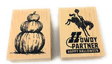 Inkadinkado Halloween Wood Block Stamp Bundle