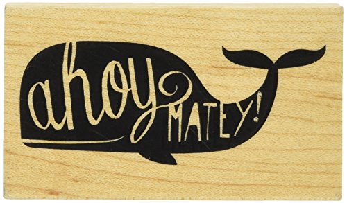 Inkadinkado Ahoy Matey Mounted Rubber Stamp, 1.75" by 3"