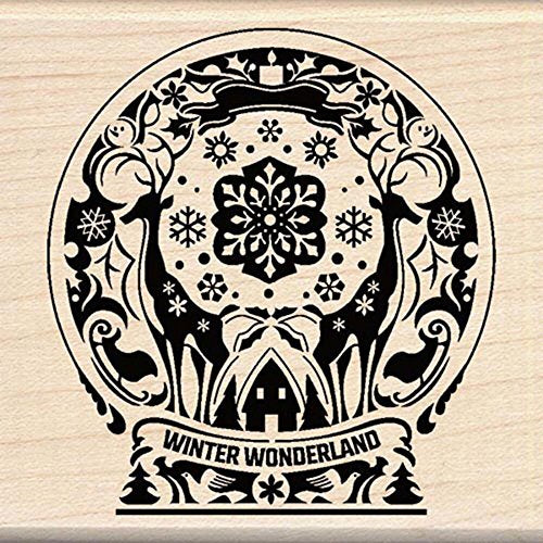 Inkadinkado Mindscape Snow Globe Wood Stamp