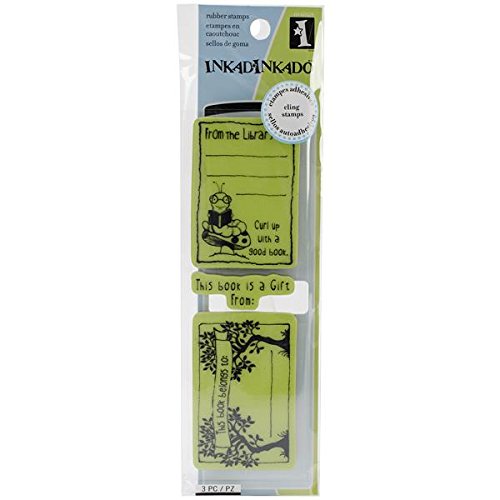 Inkadinkado Cling Stamp, Bookplates